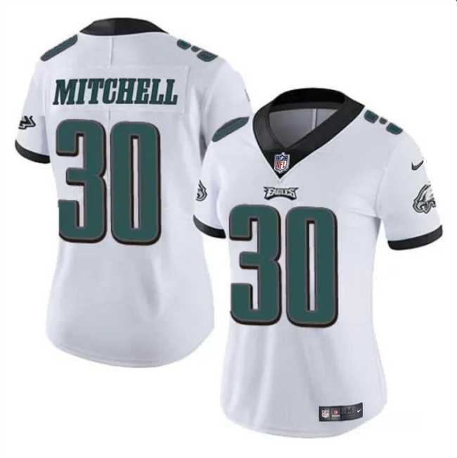 Women's Philadelphia Eagles #30 Quinyon Mitchell White 2024 Draft Vapor Untouchable Limited Stitched Jersey Dzhi,We sell and wholesale Women's Philadelphia Eagles #30 Quinyon Mitchell White 2024 Draft Vapor Untouchable Limited Stitched Jersey Dzhi on line form chian!